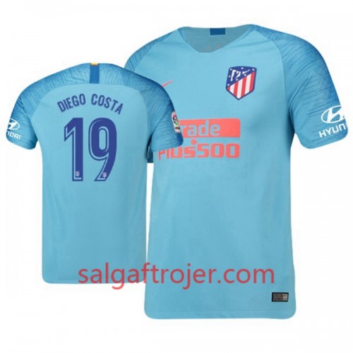 Atlético Madrid Fodboldtrøjer Diego Costa 19 Udebanesæt 2018/19 Kort ærmer Atlético Madrid Fodboldtrøjer Diego Costa 19 Udebanesæt 2018/19 Kort ærmer